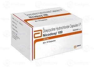 Doxycycline capsules for bacterial infection treatment - active substance doxycycline.