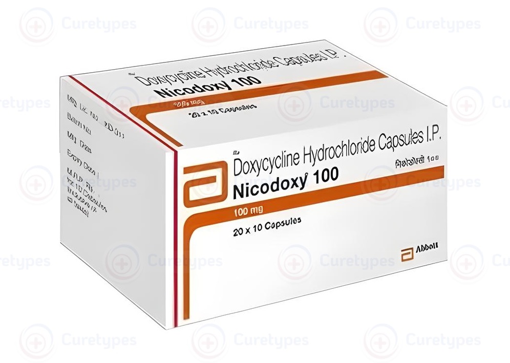 Doxycycline capsules for bacterial infection treatment - active substance doxycycline.