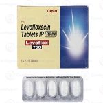 Levofloxacin tablets for treating bacterial infections.