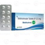 Methotrexate tablets for autoimmune diseases and cancer, featuring methotrexate as the active substance.