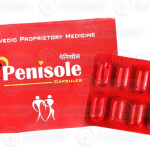 Penisole herbal capsules marketed for sexual health.